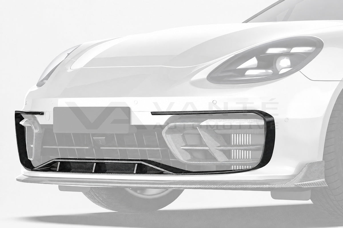 Porsche Panamera 971.2 Carbon Fibre Front Bumper Trim – image 5