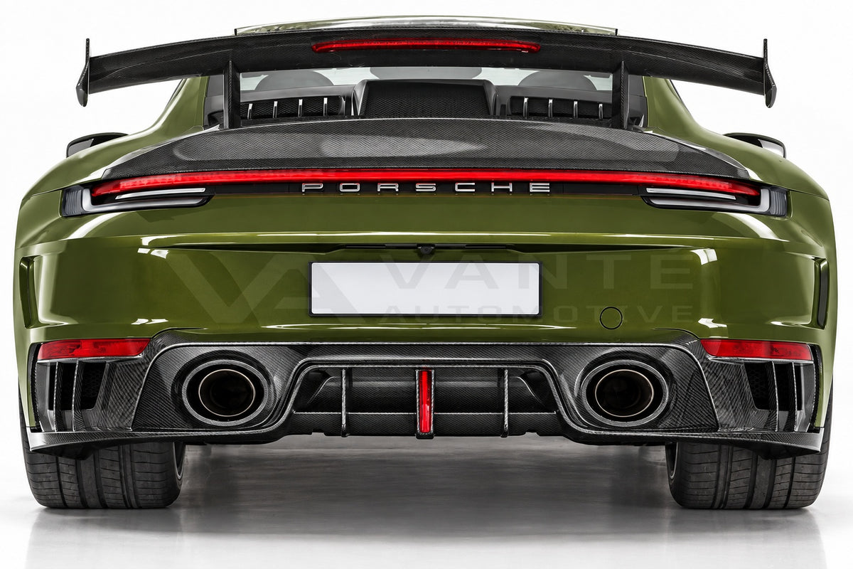 Porsche 911 992.1 Turbo S Carbon Fibre Rear Bumper with Rear Diffuser – image 3