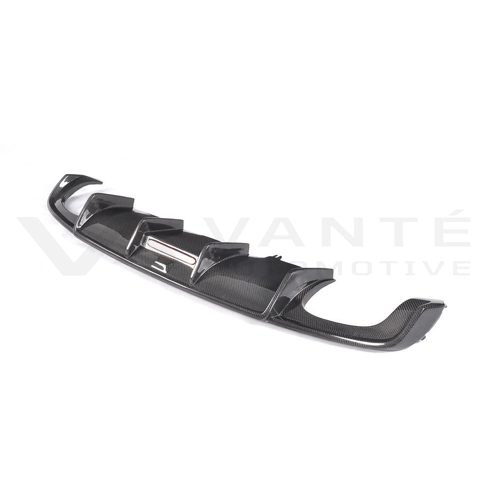 Diffuseur de pare-chocs arrière en fibre de carbone pour Audi A4 S-Line / S4 B9