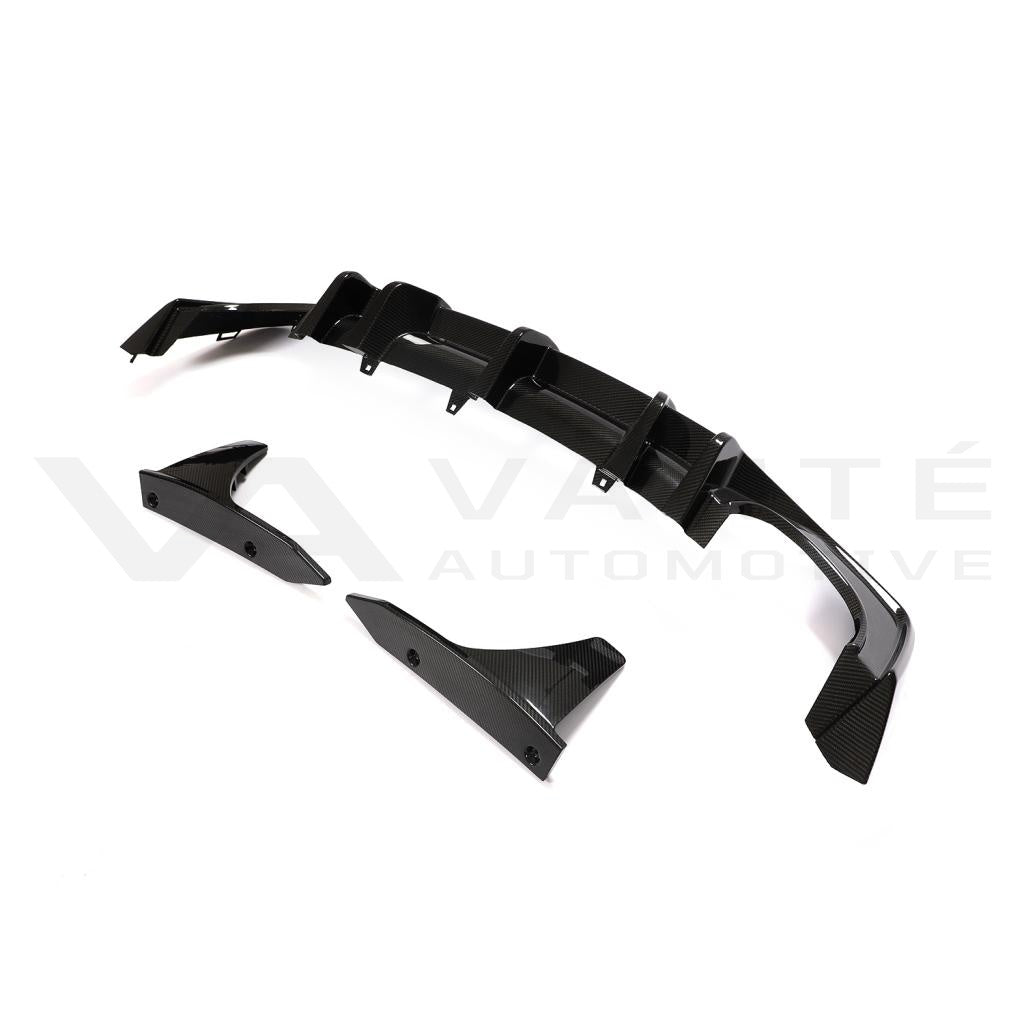 Audi RS6/RS7 C8 Carbon Fiber Rear Bumper Diffuser Lip V2