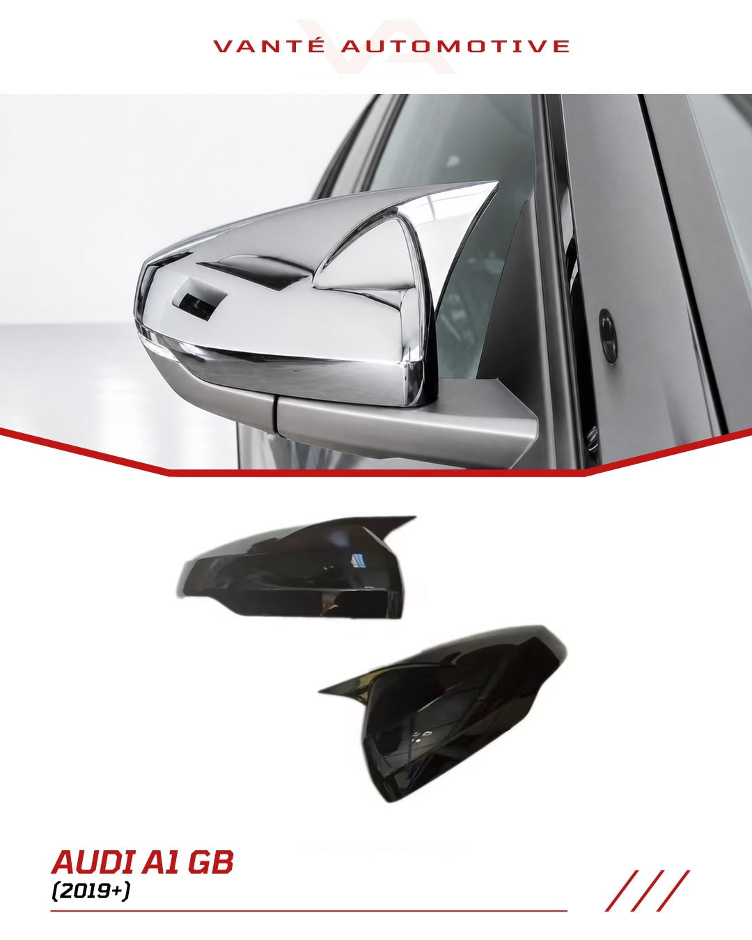 Audi A1 GB Mirror Caps/Rear View Mirror Covers