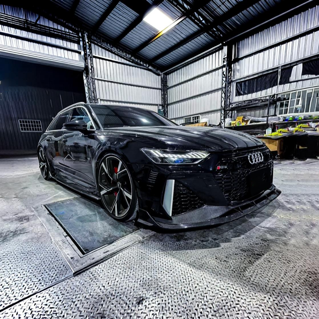 Audi RS6/RS7 C8 Carbon Fiber Front Splitter V3 image 6