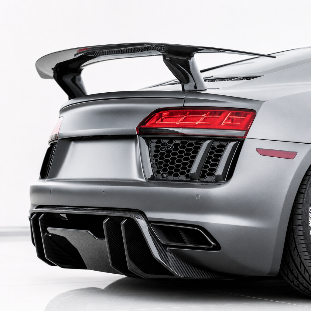 Audi R8 4S Diffuseur Arrière en Fibre de Carbone V2