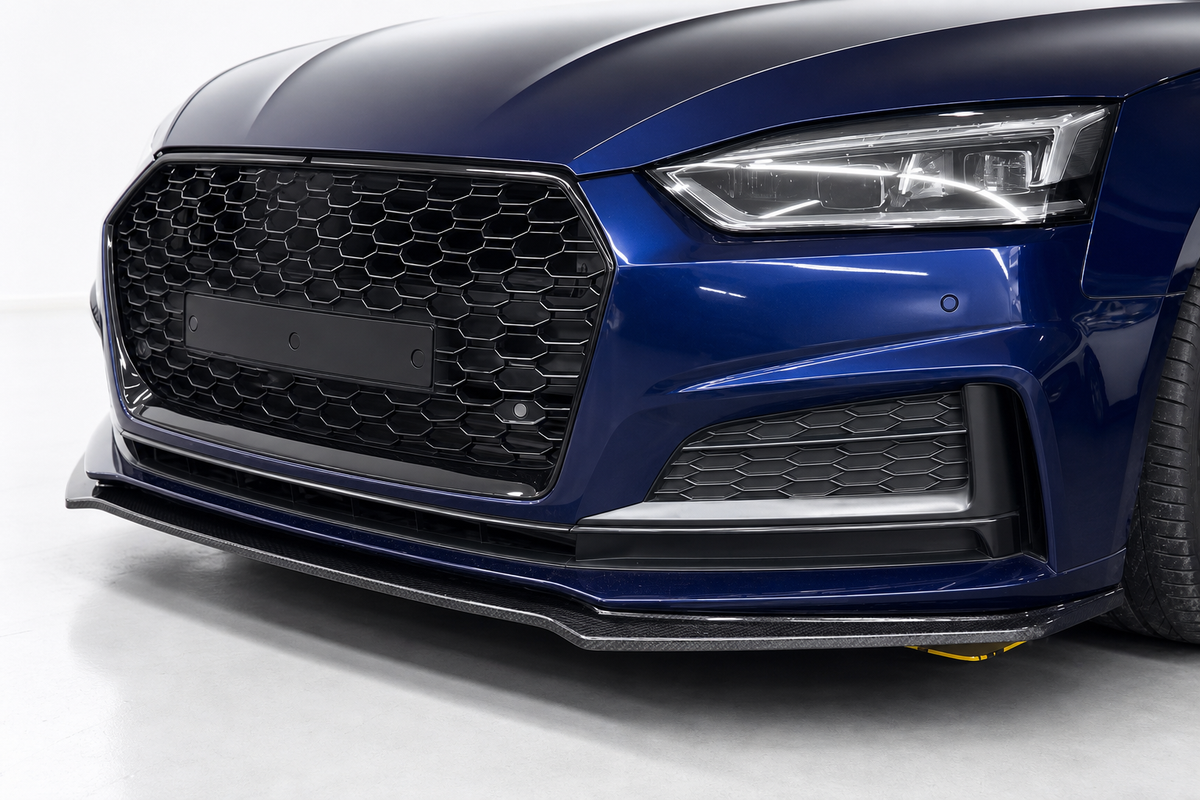 Lame de pare-chocs avant en fibre de carbone pour Audi A5 S-Line/S5 B9