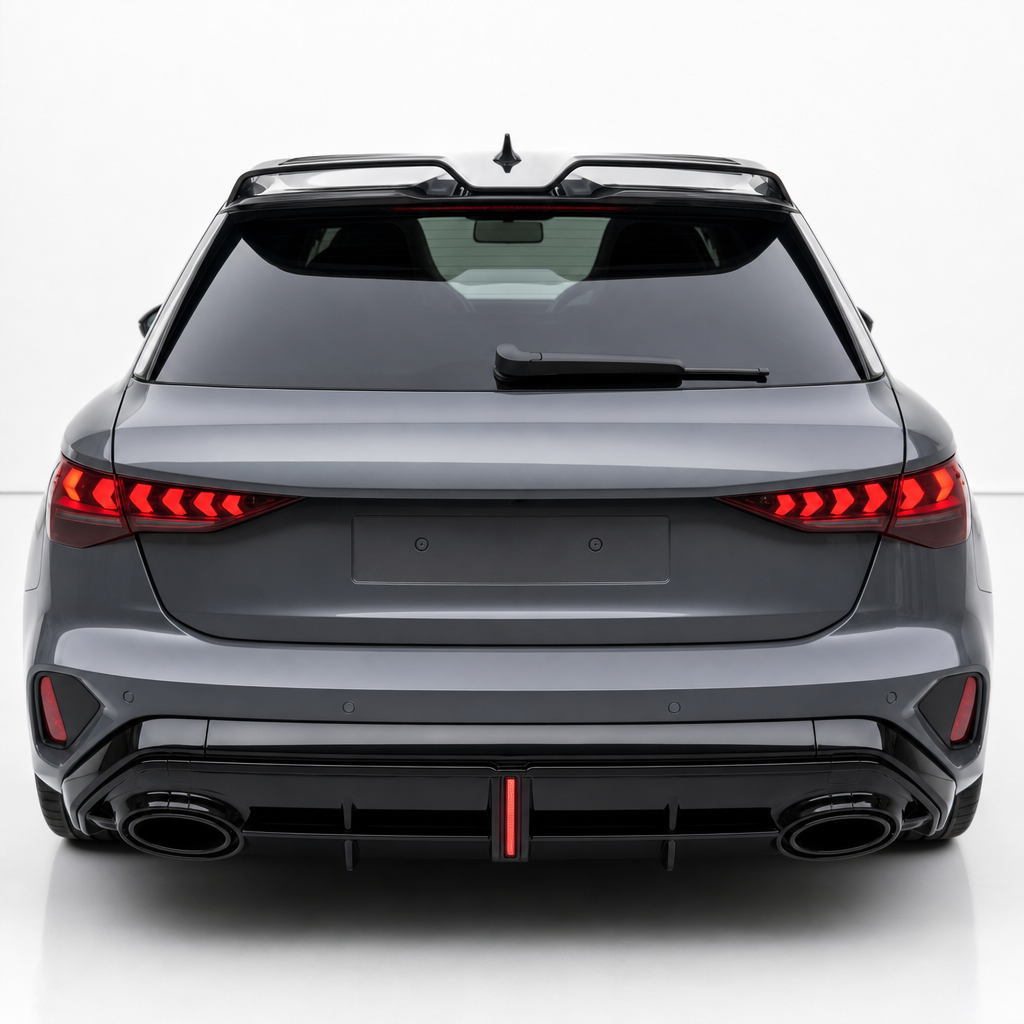 Audi A3 8Y 2025+ Rear Diffuser Replacement RS3 Style