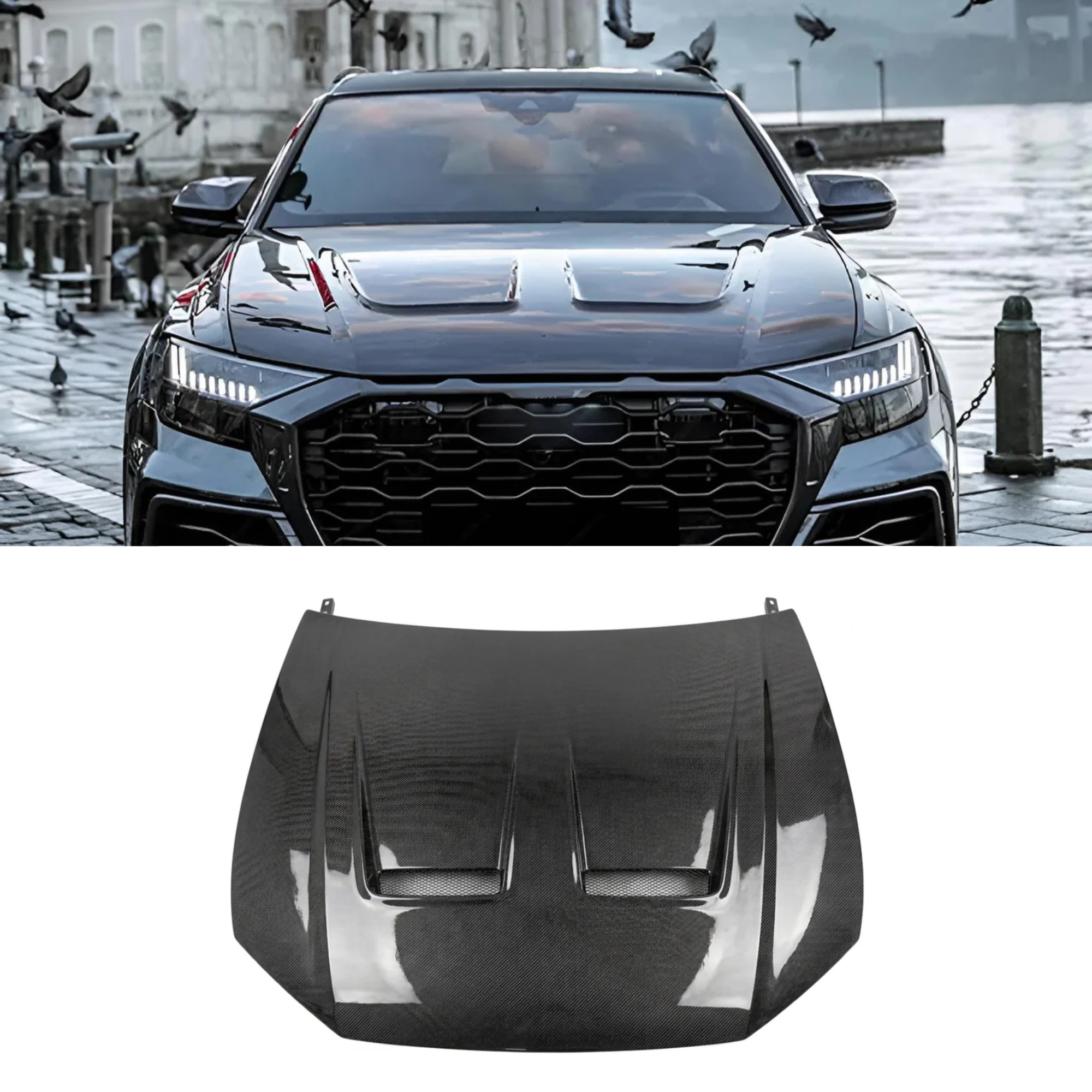 Audi RSQ8 4M Carbon Fiber Bonnet Hood