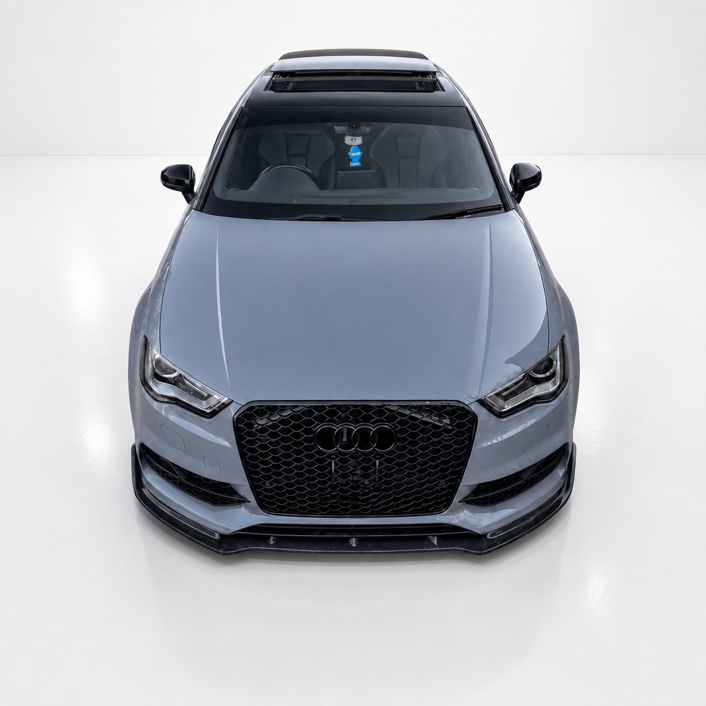 Audi A3/S3 8V Labio Divisor Frontal de Fibra de Carbono V2