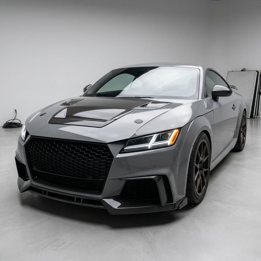 Audi TTRS 8S (MK3) Carbon Fiber Front Splitter Lip image 2