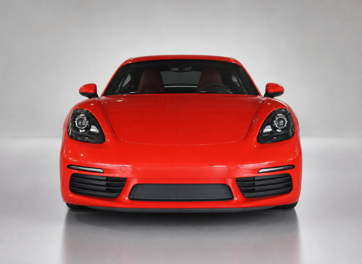 Porsche 718 Boxster Cayman 982 Dry Carbon Fibre Front Bumper Air Vent Fins