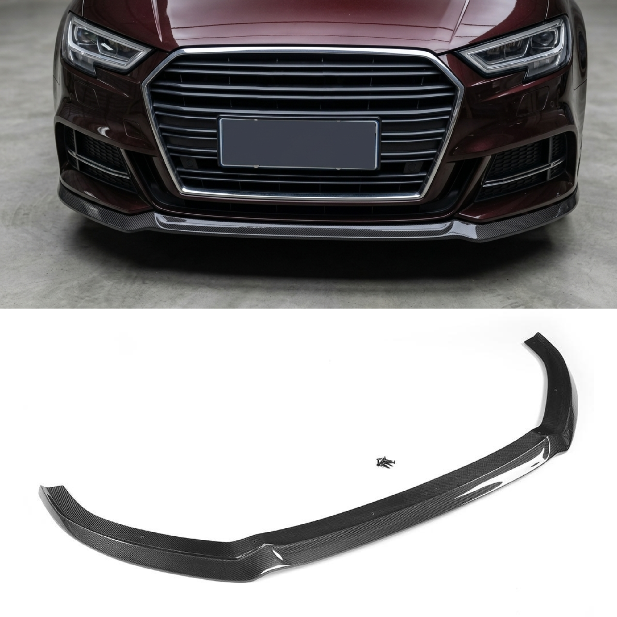 Audi A3 S-Line/S3 8V.5 Sportback Carbon Fiber Front Splitter Lip