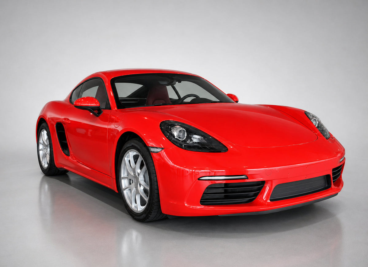 Porsche 718 Boxster Cayman 982 Dry Carbon Fibre Front Bumper Air Vent Fins
