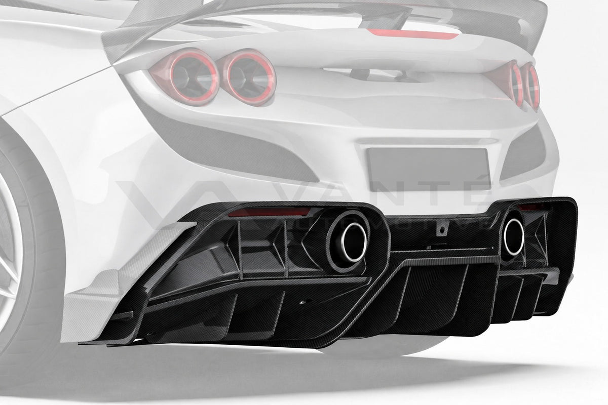Ferrari F8 Tributo Carbon Fibre Rear Diffuser – image 4