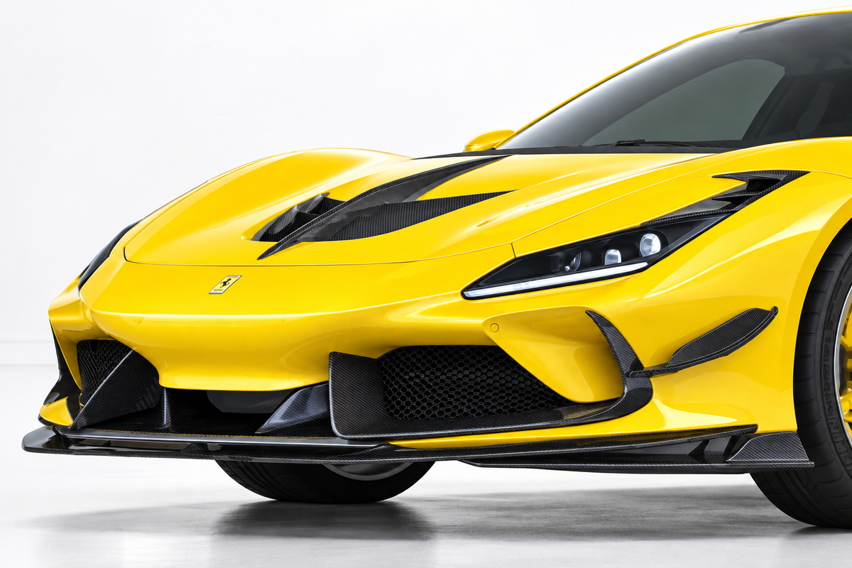 Ferrari F8 Tributo Spoiler Anteriore Superiore in Carbonio