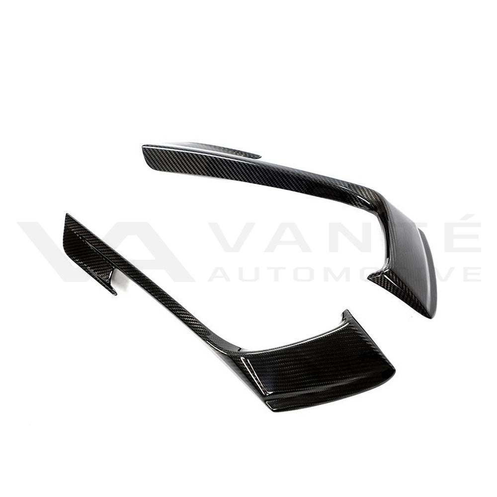 Porsche 718 Boxster/Cayman 982 Carbon Fibre Front Bumper Canards