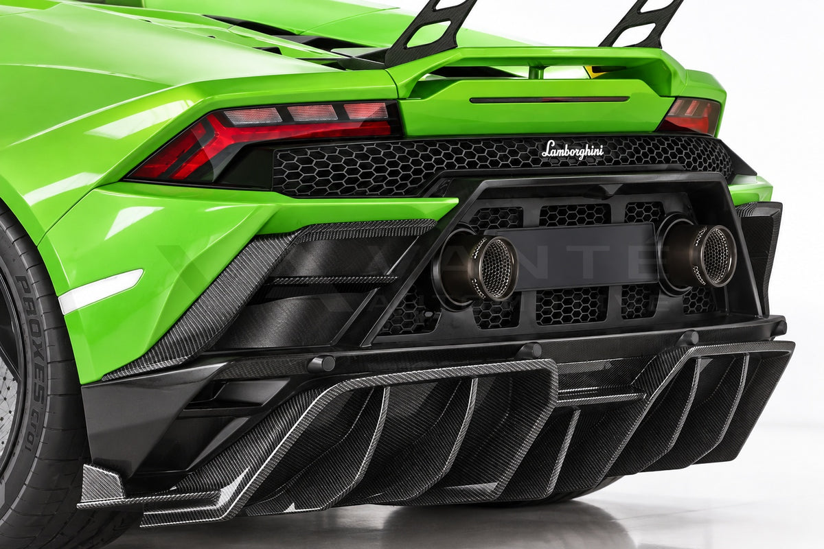 Lamborghini Huracan Evo Carbon Fibre Rear Bumper Trims