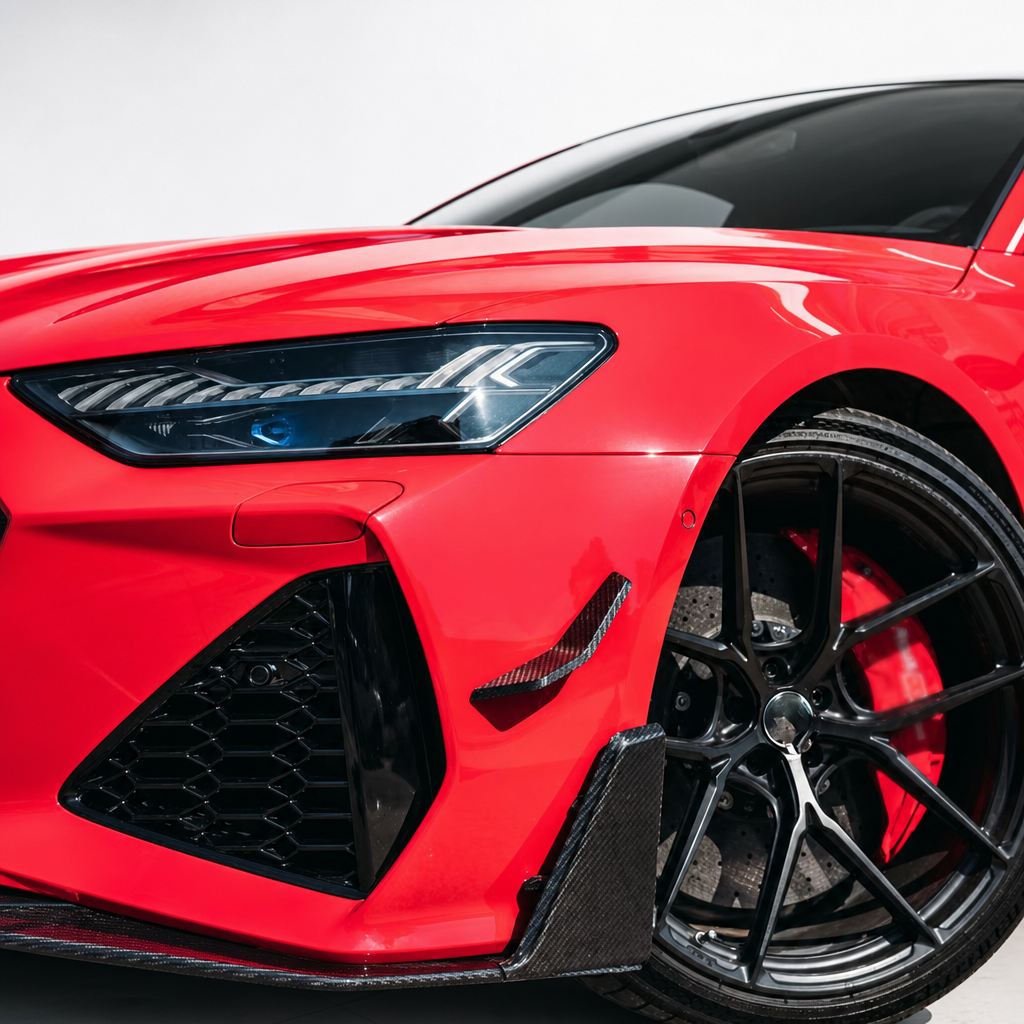 Audi RS6/RS7 C8 Canards Delanteros de Fibra de Carbono