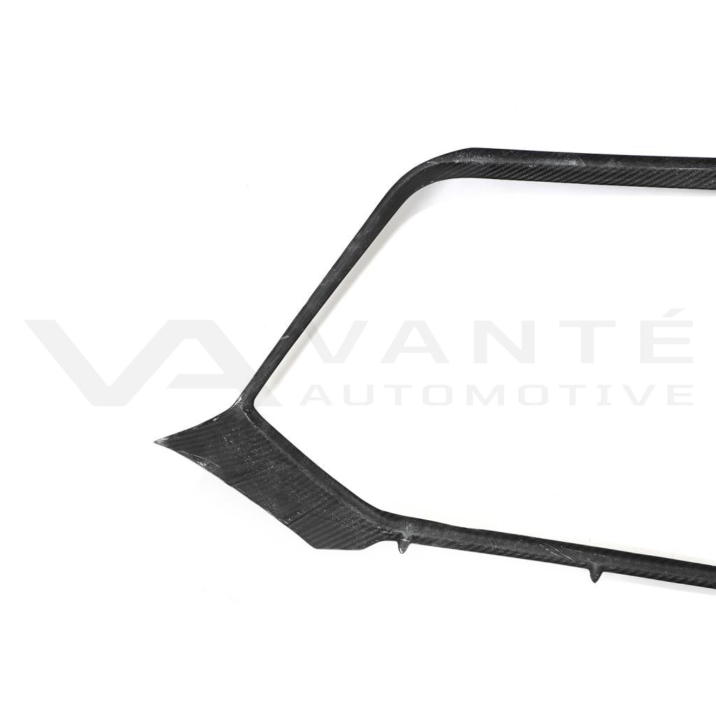 Audi RS6/RS7 C8 Carbon Fiber Front Grill Overlay Trim Cover