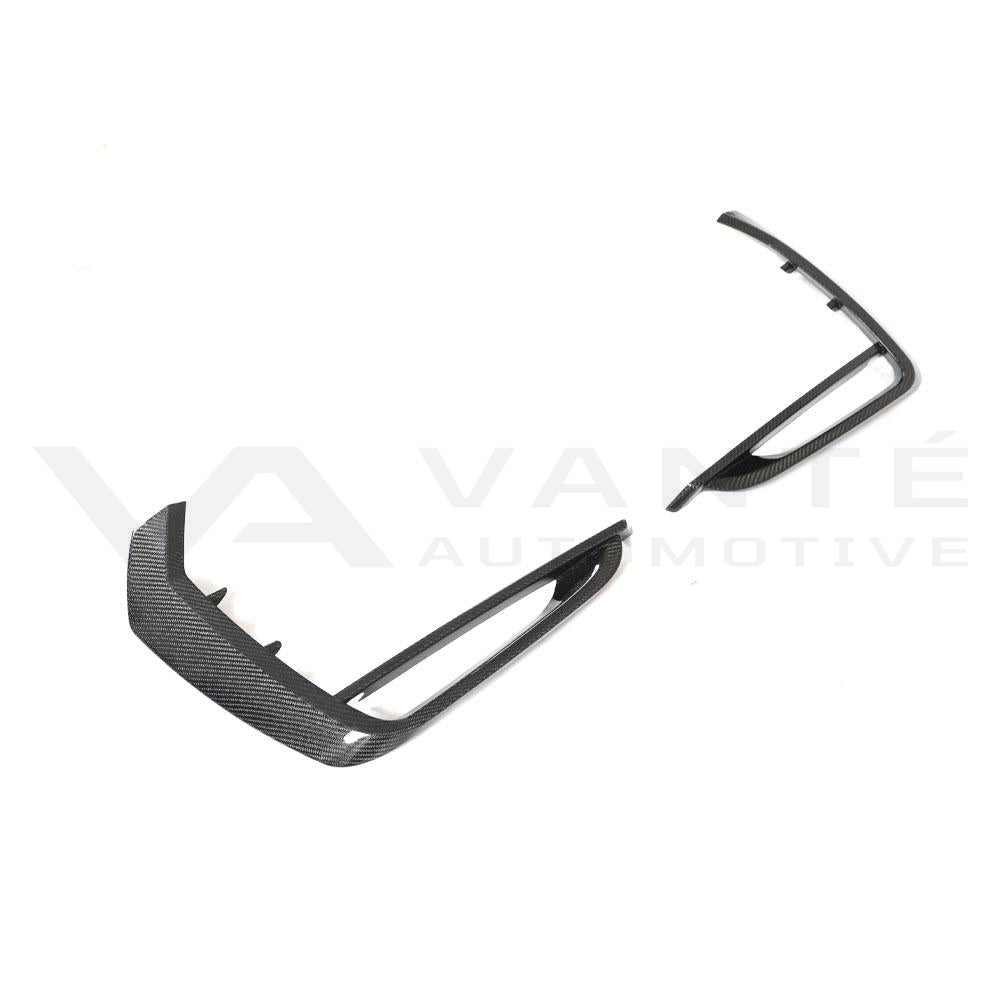 Audi RSQ8 4M Canards Delanteros/Moldura Parachoques/Cubiertas de Faros Antiniebla de Fibra de Carbono