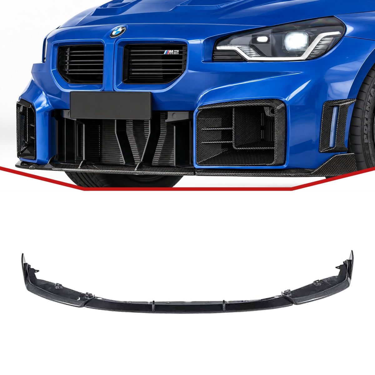 BMW M2 G87 Carbon Fibre Front Lip Ver.1