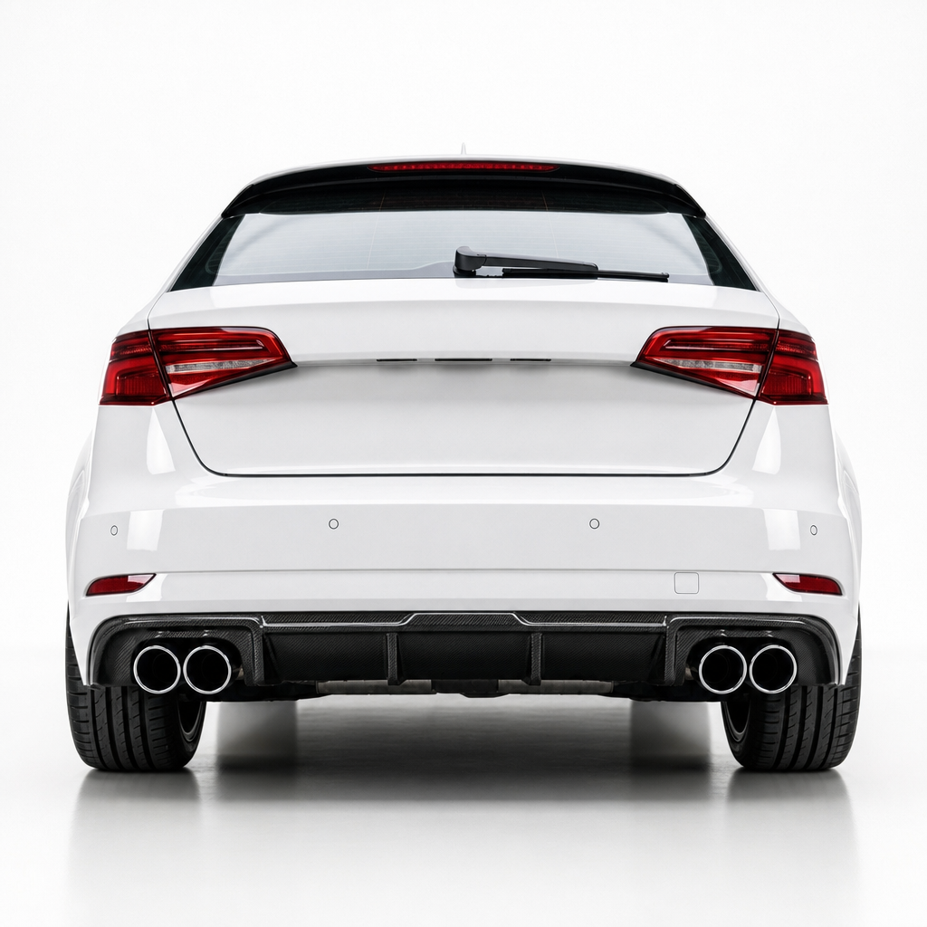 Audi A3 Sportback 8V.5 Carbon Fiber Rear Diffuser