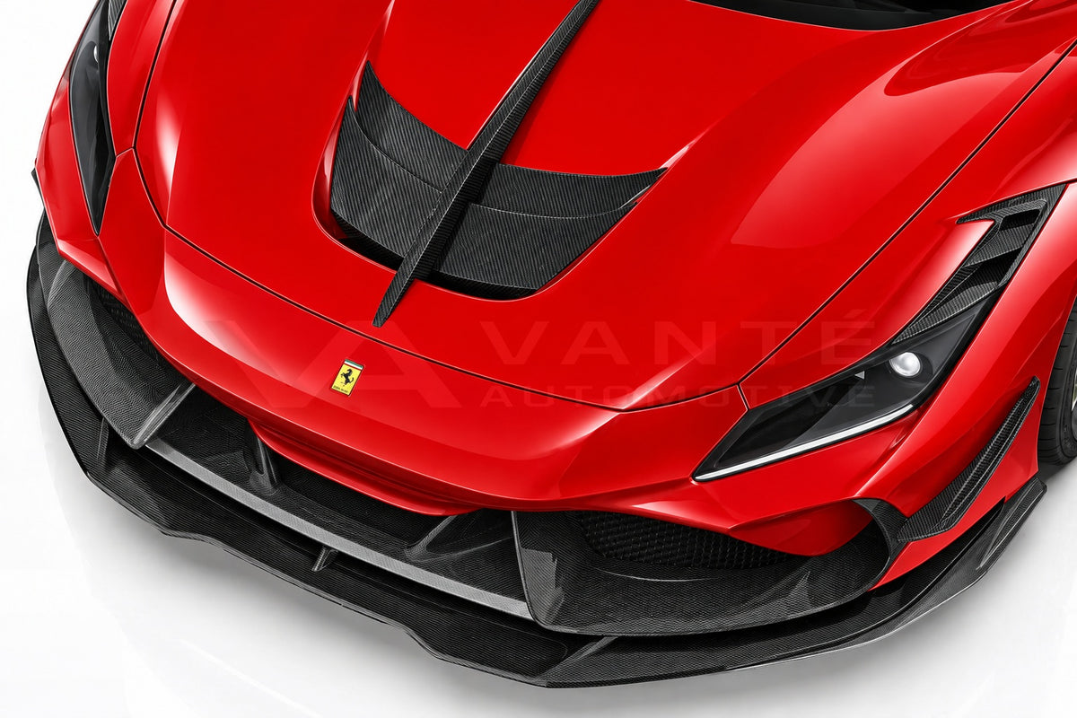 Ferrari F8 Tributo Carbon Fibre untere Frontlippe