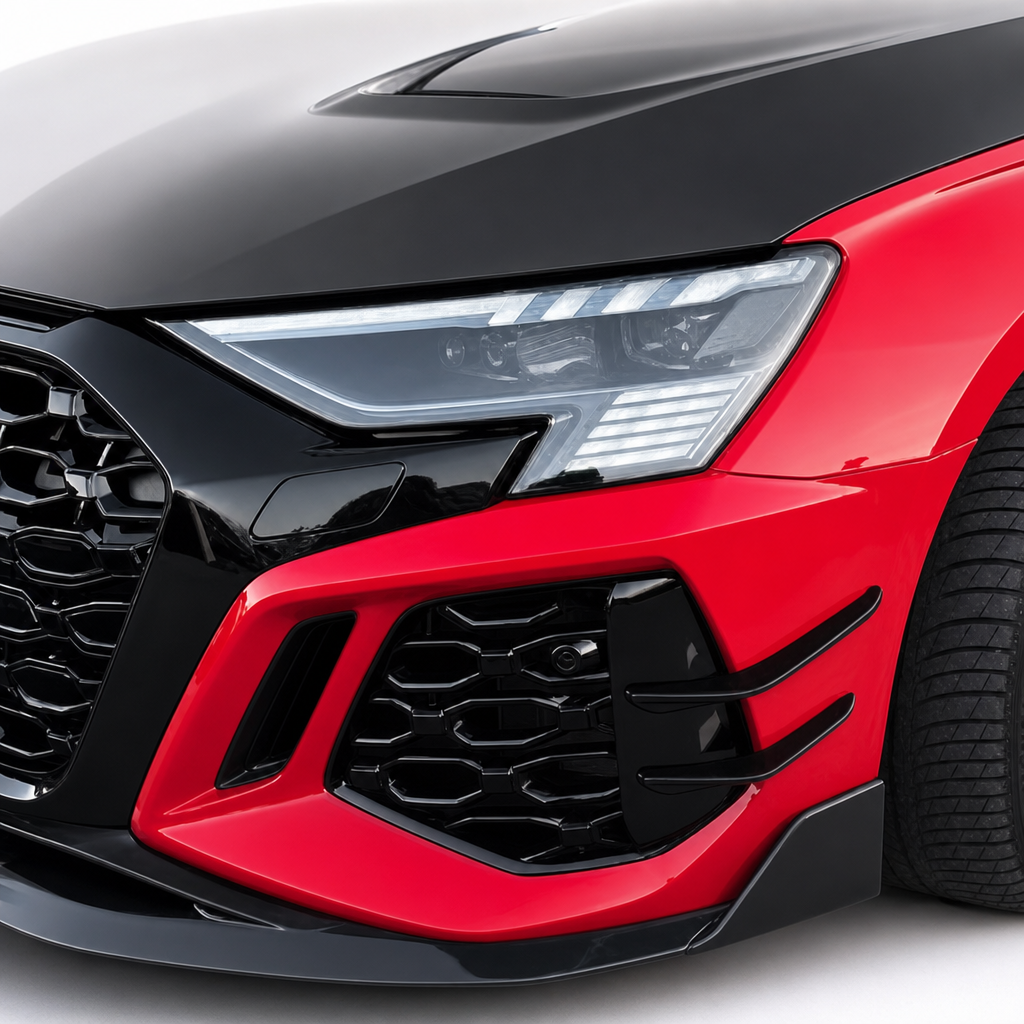 Audi RS3 8Y 2021+ Canards/Ailes avant en fibre de carbone