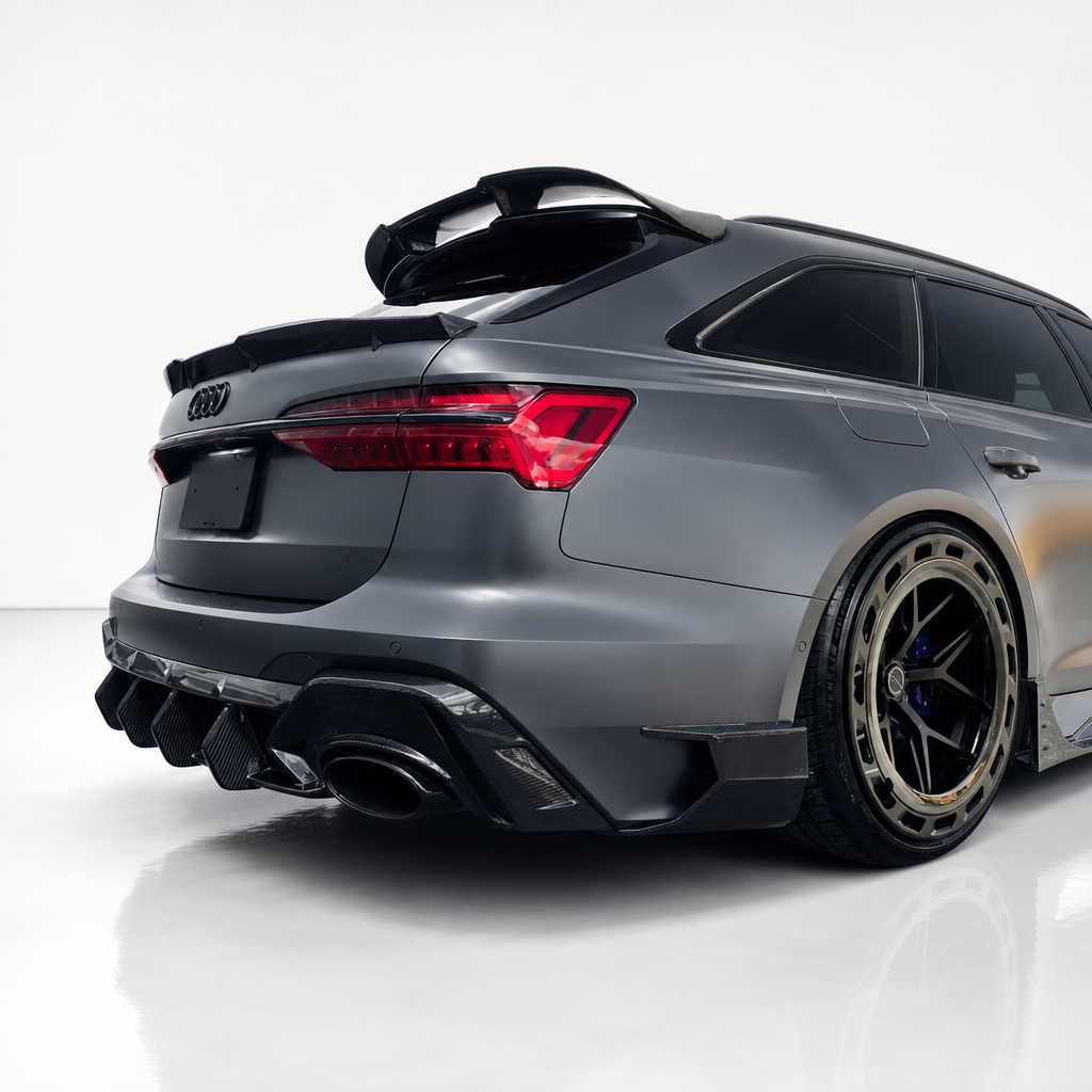Audi A6/S6/RS6 C8 Alerón trasero secundario de fibra de carbono