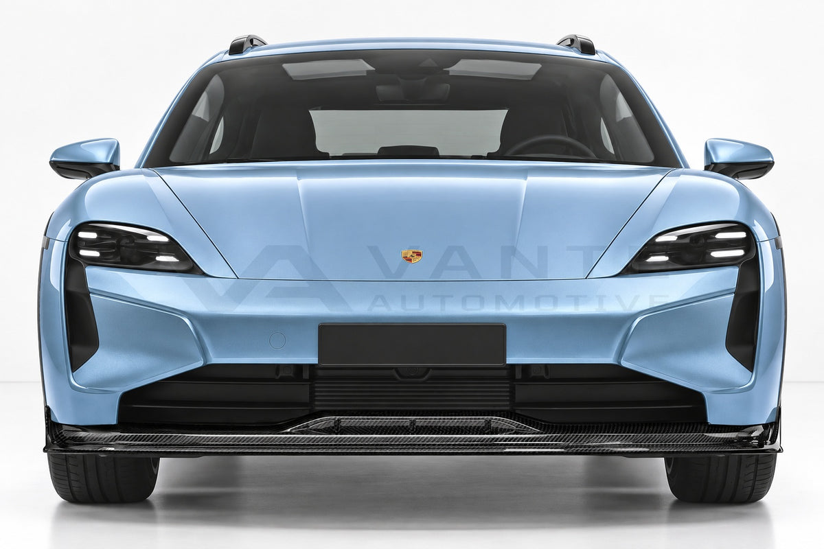 Porsche Taycan Cross Turismo Carbon Fibre Front Lip – image 3