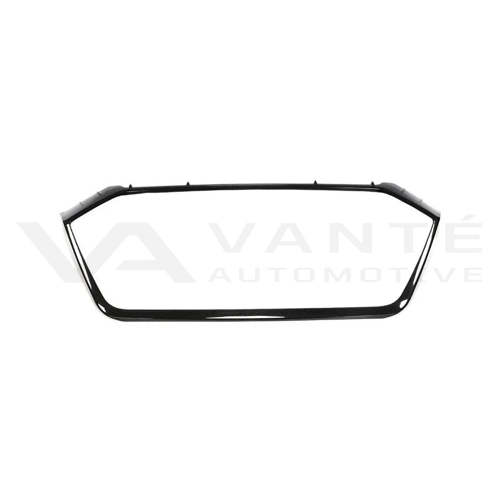 Audi RS6/RS7 C8 Carbon Fiber Front Grill Overlay Trim Cover