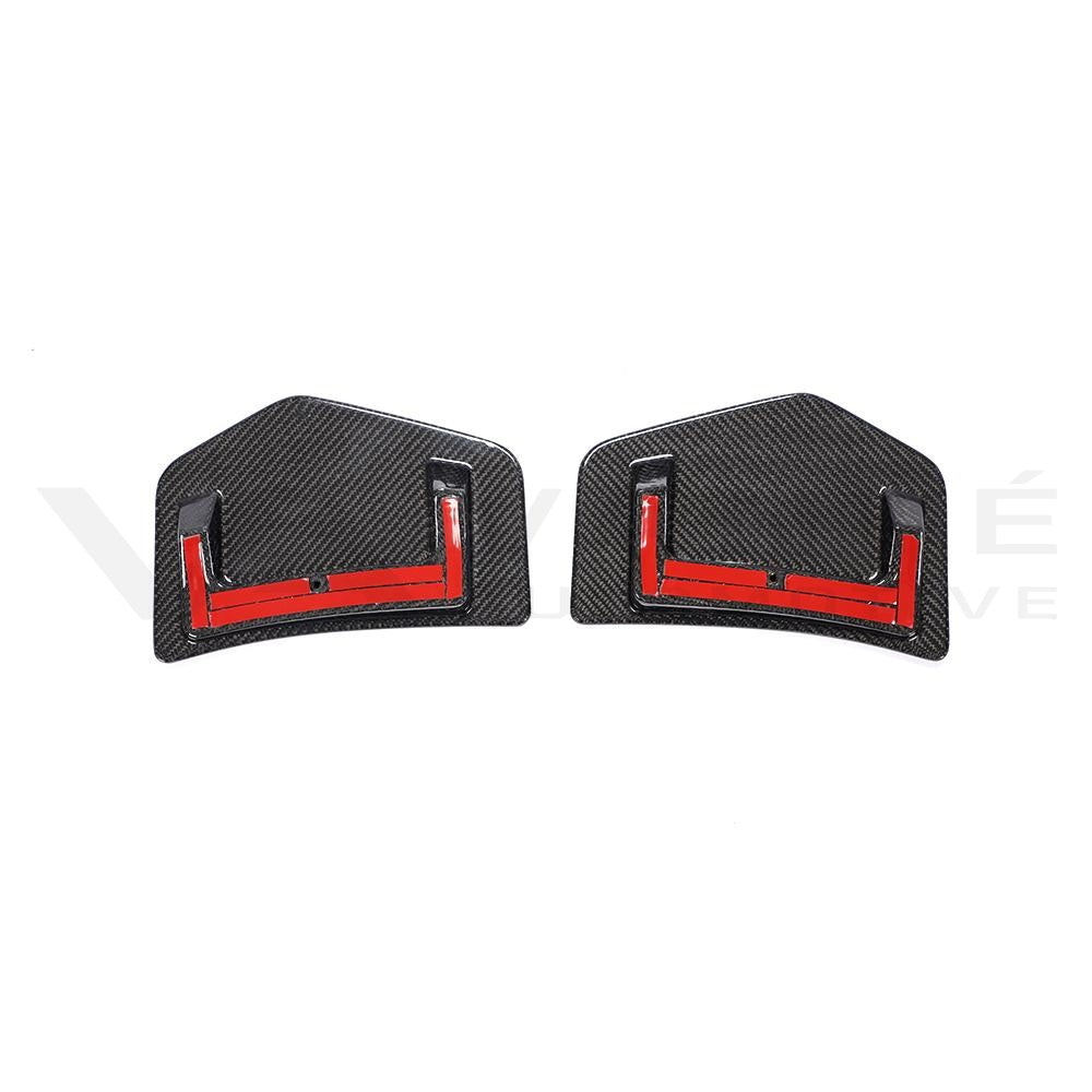 Audi TT/TTS/TTRS 8S (MK3) Lames/Ailettes de pare-chocs arrière en fibre de carbone