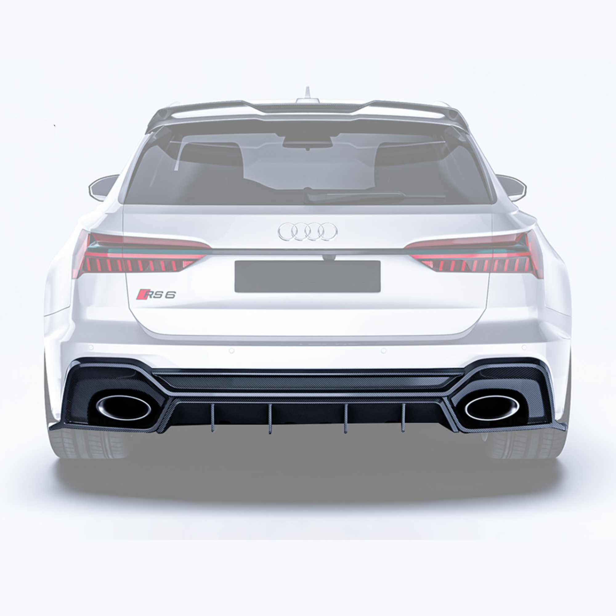 Audi RS6/RS7 C8 Carbon Fiber Rear Diffuser V3 image 2