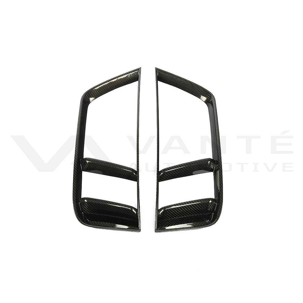 Audi R8 4S Cubiertas de Rejilla del Parachoques Trasero de Fibra de Carbono