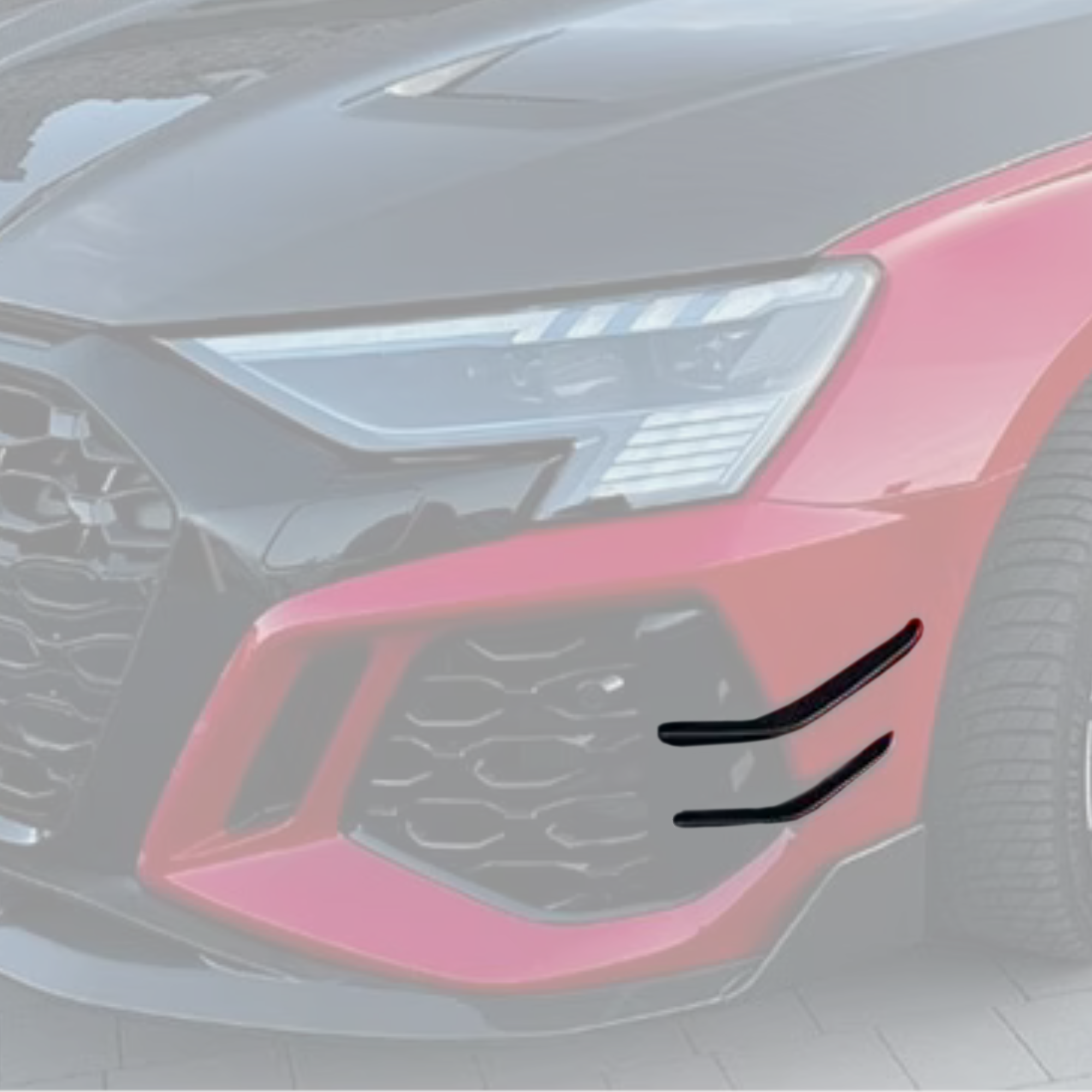 Audi RS3 8Y 2021+ Carbon Fiber Front Canards/Wings image 3