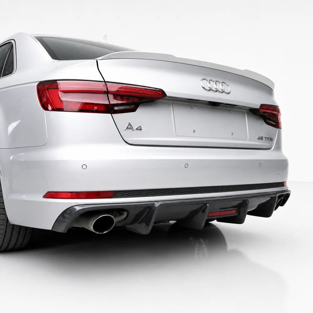 Diffuseur de pare-chocs arrière en fibre de carbone pour Audi A4 S-Line / S4 B9