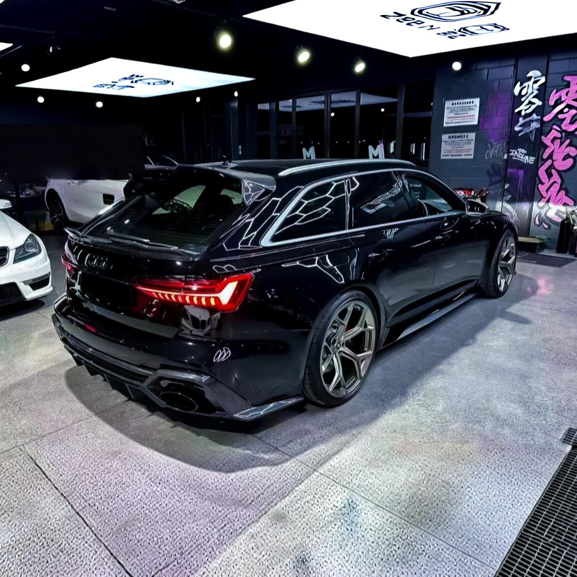 Audi RS6 C8 Carbon Fiber Rear Wing Spoiler V3 image 8