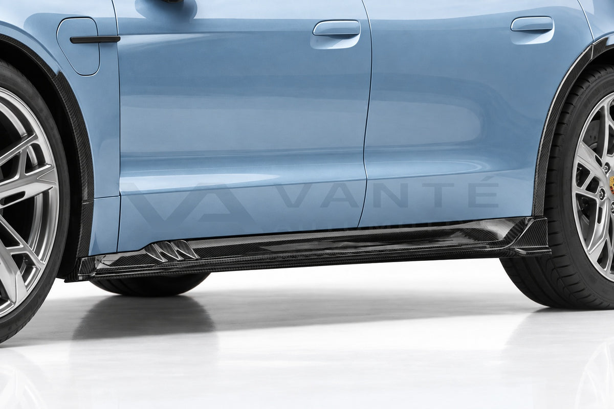 Porsche Taycan Cross Turismo Carbon Fibre Side Skirts – image 2