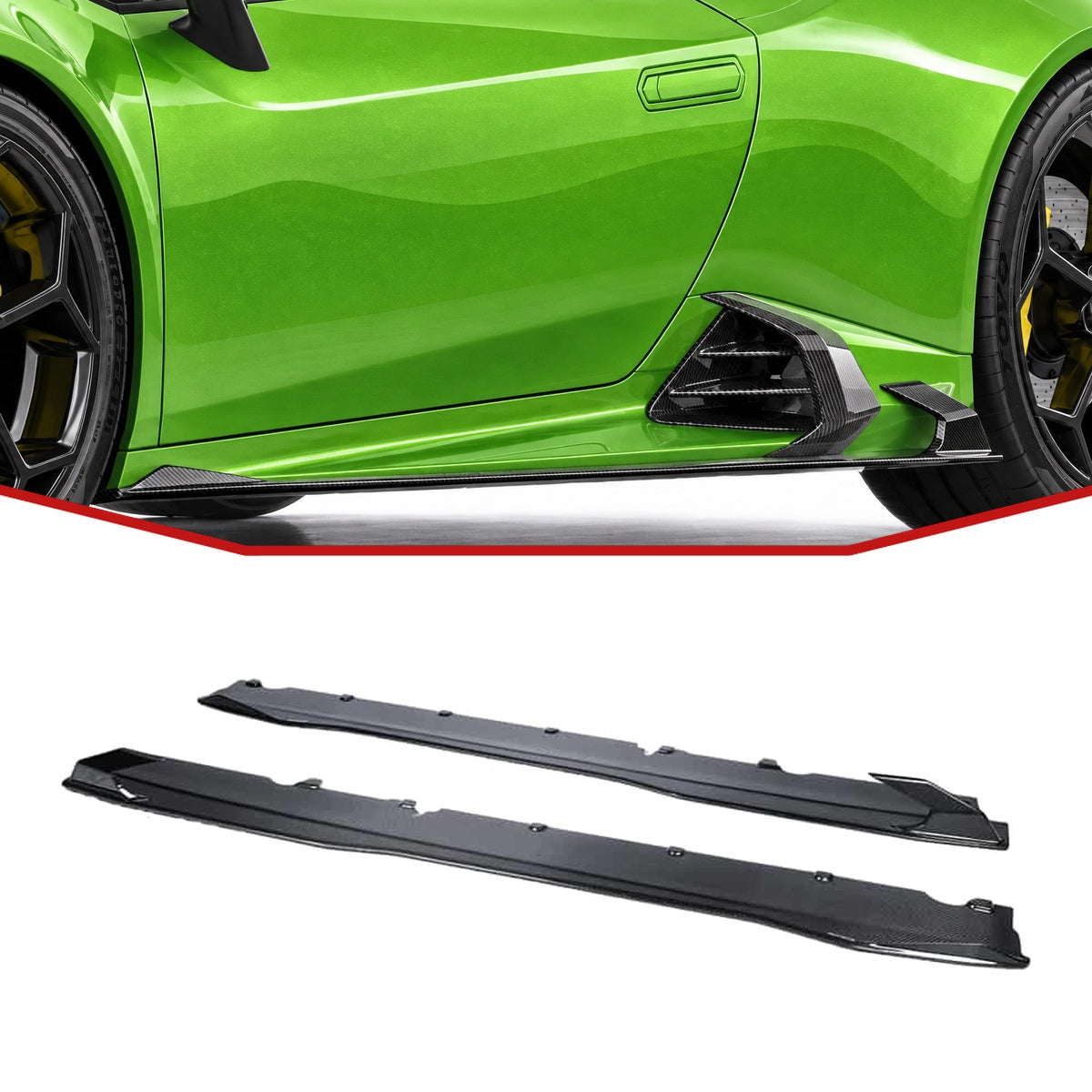 Lamborghini Huracan Evo Carbon Fibre Side Skirts