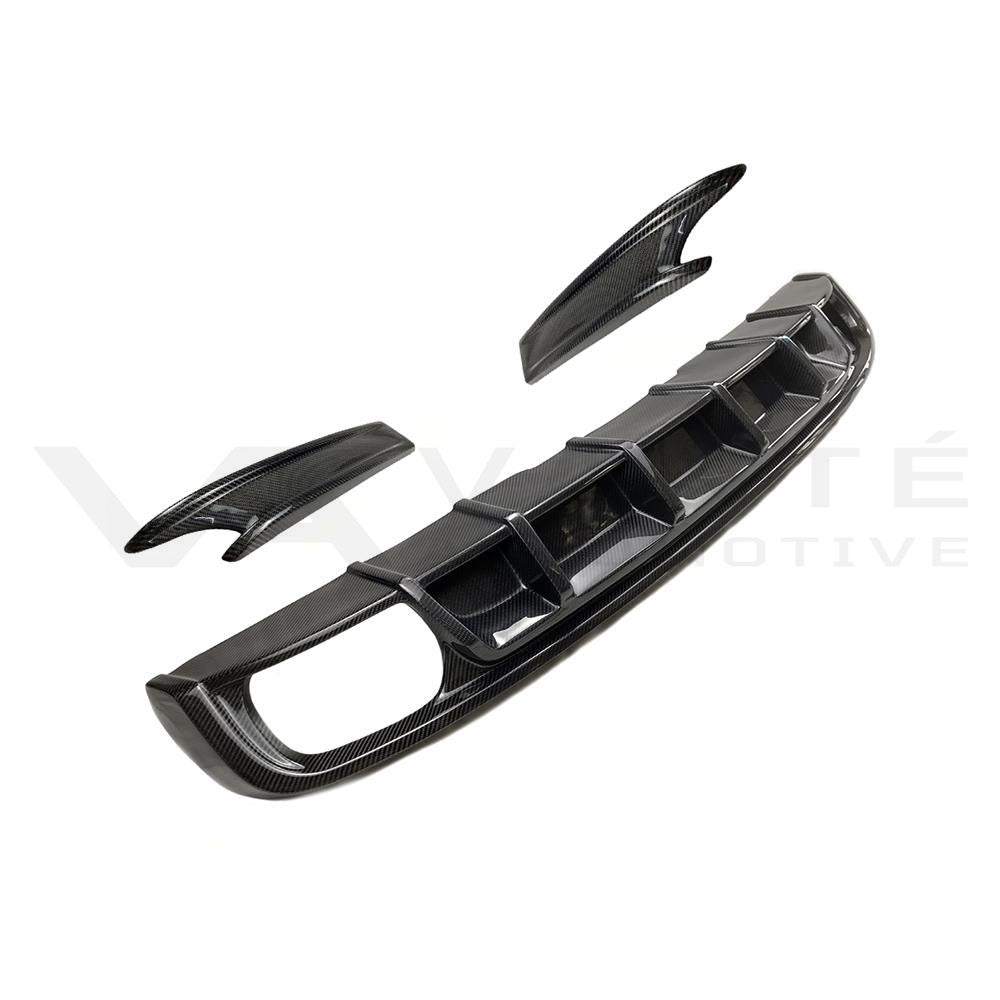 Audi S4 B9 Carbon Fibre Rear Bumper Diffuser with Splitter
