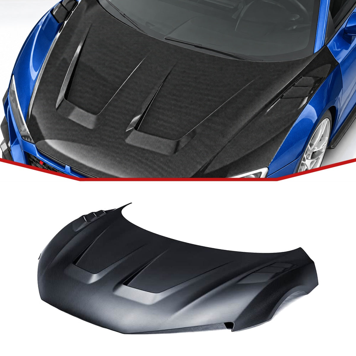 Audi R8 Mk2.5 Carbon Fibre Motorhaube