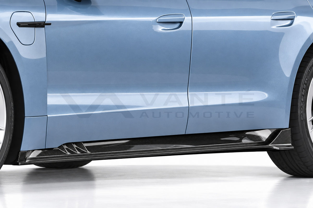 Porsche Taycan (2025+) Carbon Fibre Side Skirts – image 2
