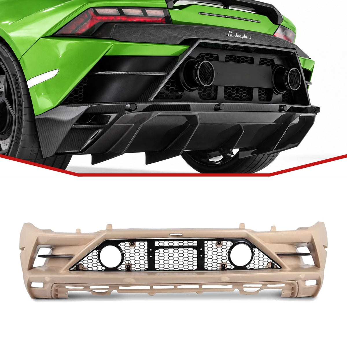 Lamborghini Huracan EVO RWD Carbon Fibre Rear Bumper
