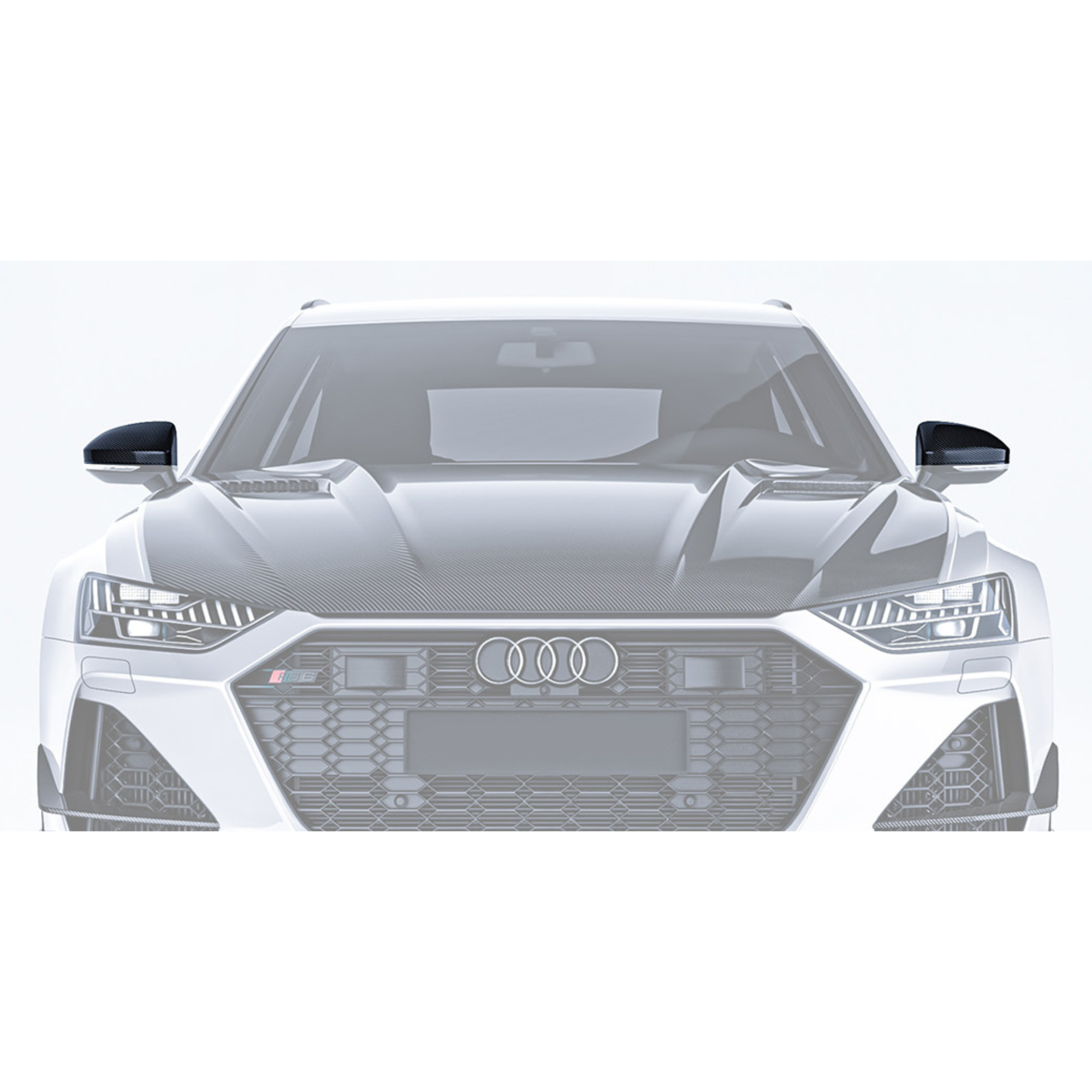Audi RS6/RS7 C8 Carbon Fiber Mirror Shell Covers image 4