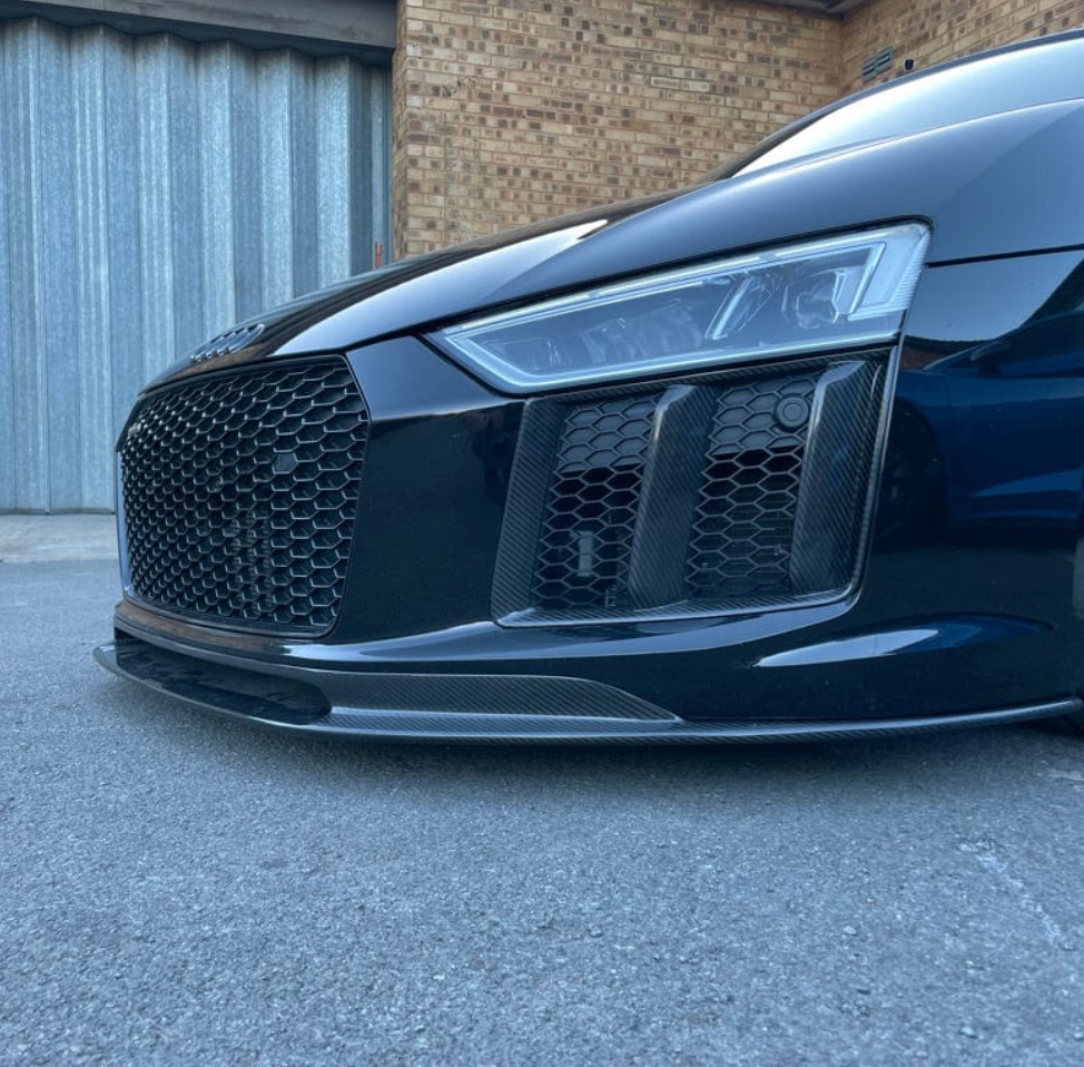 Audi R8 4S Carbon Fiber Front Bumper Side Air Vents image 2