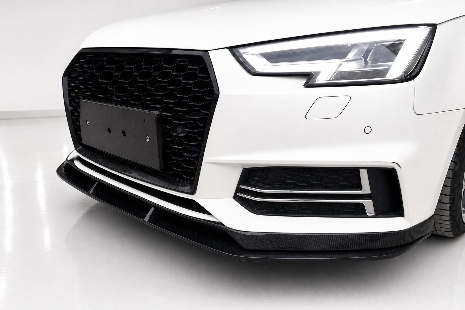 Audi A4 S4 Carbon Fibre Front Bumper Lip