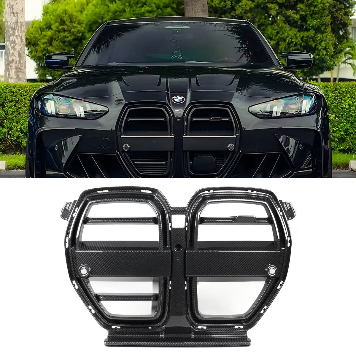 BMW M3 G80 M4 G82 Prepreg Carbon Fibre Front Grille with ACC SOOQOO