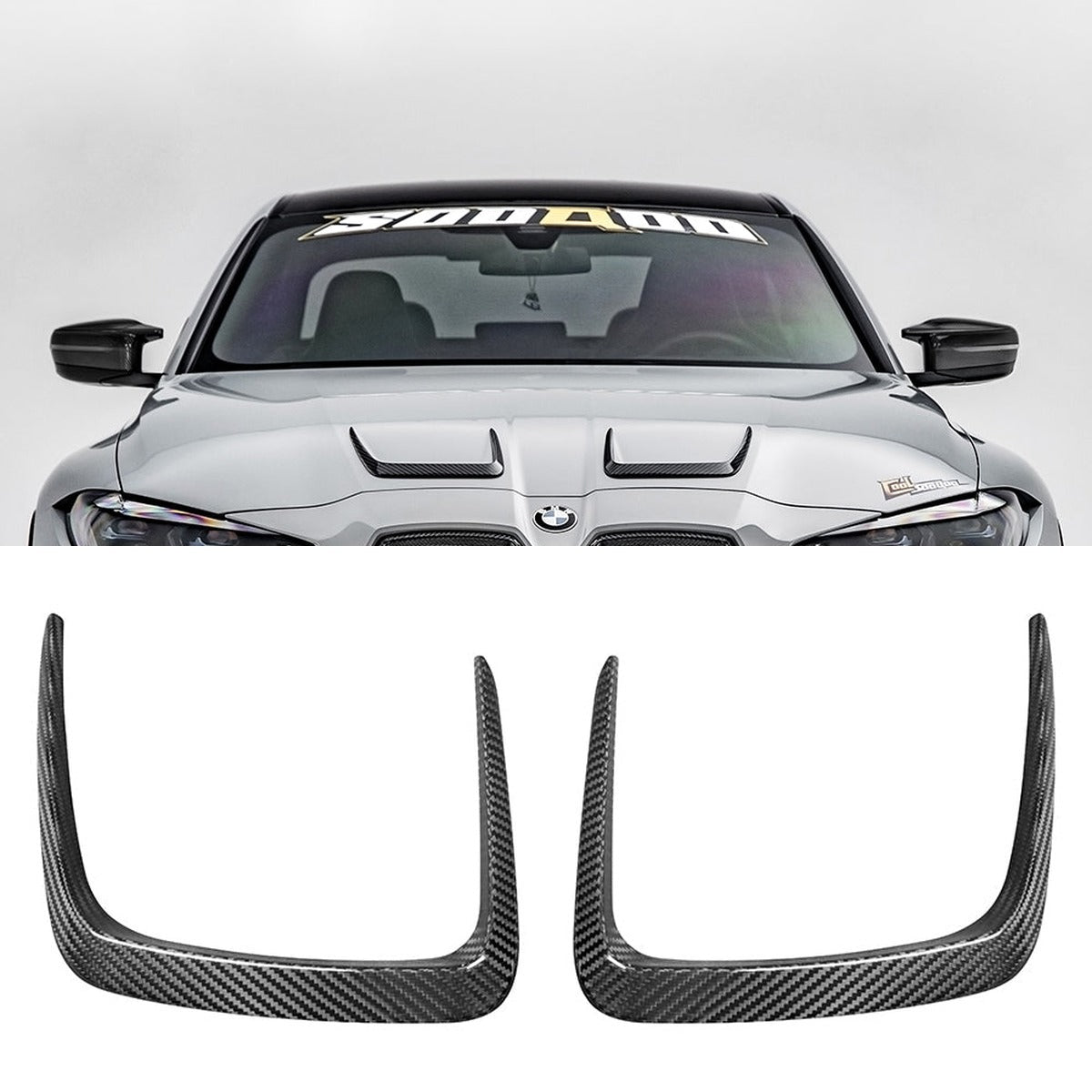 BMW M3 G80 M4 G82 Prepreg Carbon Fibre Hood Trim SOOQOO
