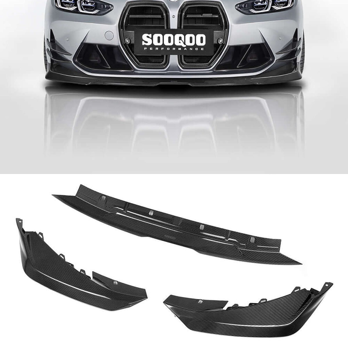 BMW M3 M4 G8x Carbon Fibre Front Lip SOOQOO