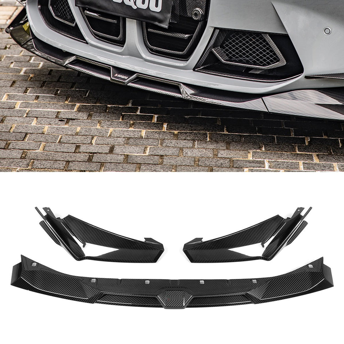 BMW M3 M4 G8x Prepreg Carbon Fibre Front Lip SOOQOO