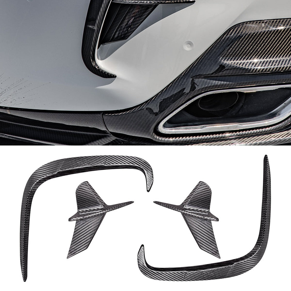 BMW 8 Series G14 Prepreg Carbon Fibre Rear Bumper Insert SOOQOO