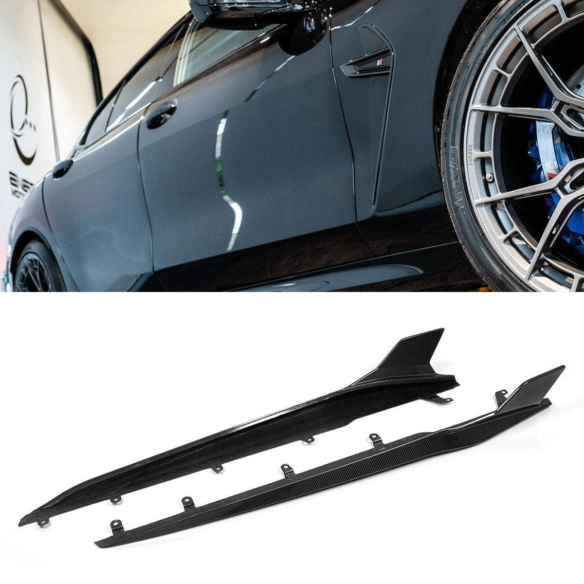 BMW M8 F93 Prepreg Carbon Fibre Side Skirts SOOQOO